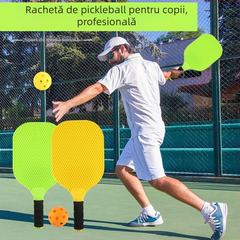 Paletă pickleball pentru familie, joc în aer liber (Material: plastic; Greutate: 25 g; Brand: Happy Star Bear)