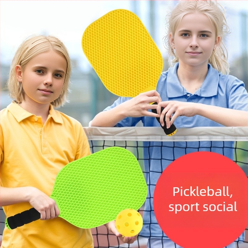 Paletă pickleball pentru familie, joc în aer liber (Material: plastic; Greutate: 25 g; Brand: Happy Star Bear)