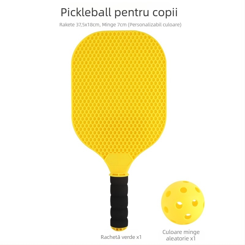 Paletă pickleball pentru familie, joc în aer liber (Material: plastic; Greutate: 25 g; Brand: Happy Star Bear)