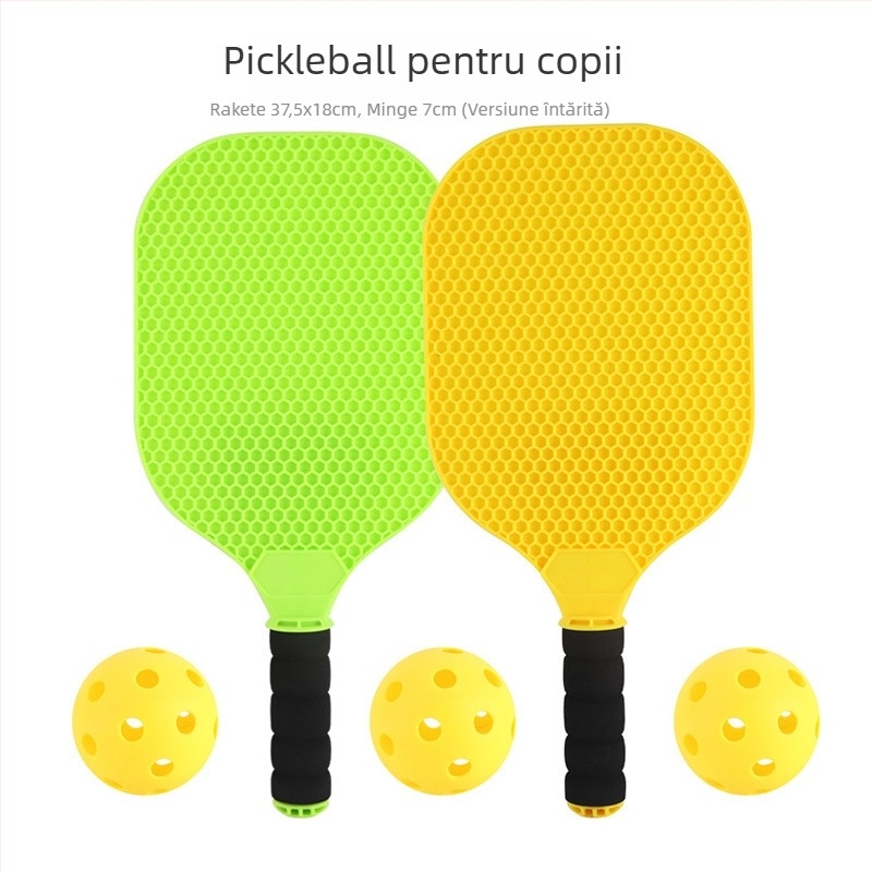 Paletă pickleball pentru familie, joc în aer liber (Material: plastic; Greutate: 25 g; Brand: Happy Star Bear)