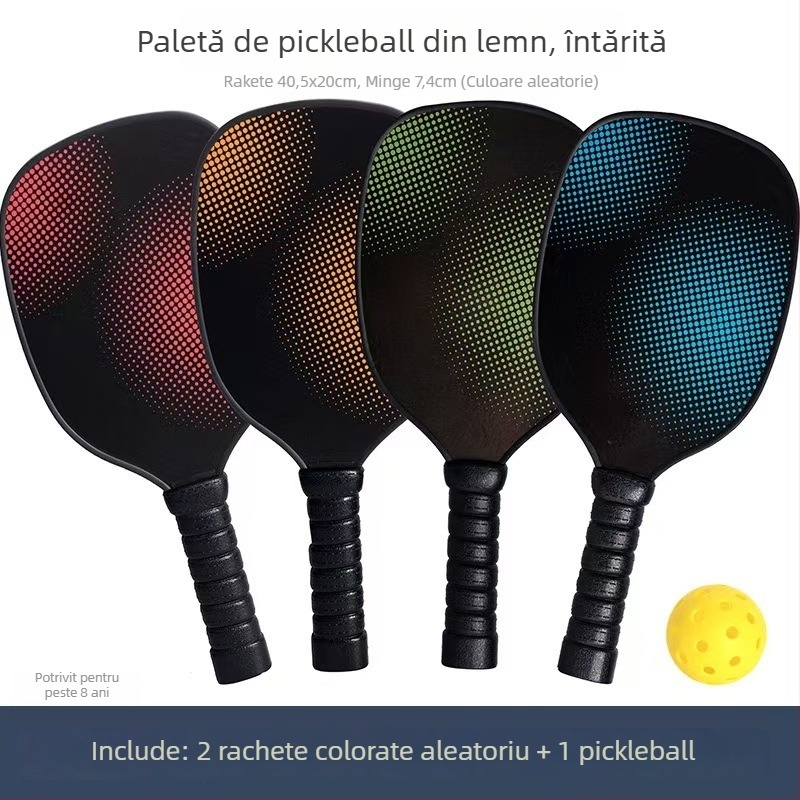 Paletă pickleball pentru familie, joc în aer liber (Material: plastic; Greutate: 25 g; Brand: Happy Star Bear)