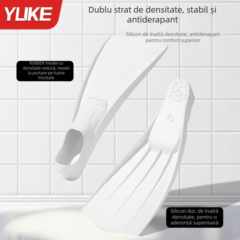 Set din silicon pentru înot: aripioare de scufundare și mască de snorkel – pentru adulți și copii – marca Yuke