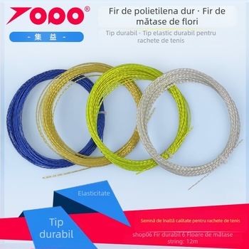 Șnururi de racquet din poliester, rezistente la lovire – pentru tenis; potrivite pentru tenis de masă și badminton; Brand Collect Benefits