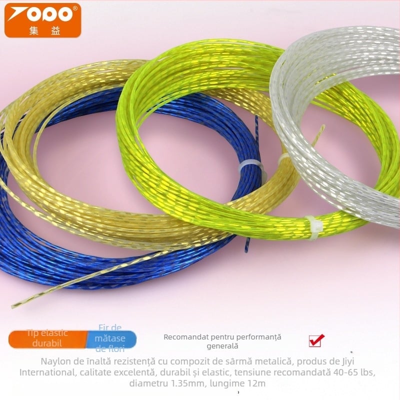 Șnururi de racquet din poliester, rezistente la lovire – pentru tenis; potrivite pentru tenis de masă și badminton; Brand Collect Benefits