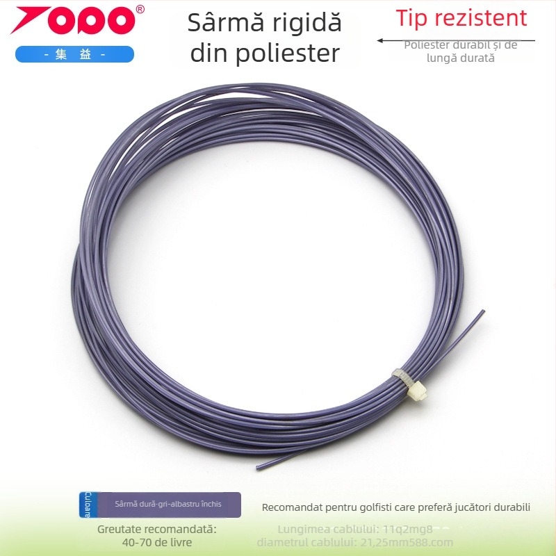 Șnururi de racquet din poliester, rezistente la lovire – pentru tenis; potrivite pentru tenis de masă și badminton; Brand Collect Benefits