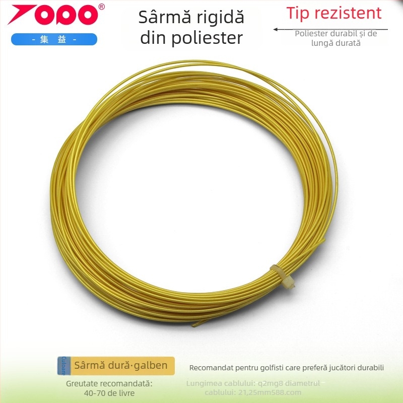 Șnururi de racquet din poliester, rezistente la lovire – pentru tenis; potrivite pentru tenis de masă și badminton; Brand Collect Benefits