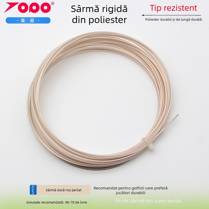Șnururi de racquet din poliester, rezistente la lovire – pentru tenis; potrivite pentru tenis de masă și badminton; Brand Collect Benefits