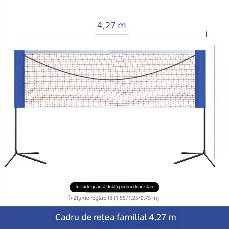 Cadru de plasare badminton, pliabil și portabil, Mingqi Sports, personalizare disponibilă, potrivit pentru tenis de masă și badminton, suportă mărci private