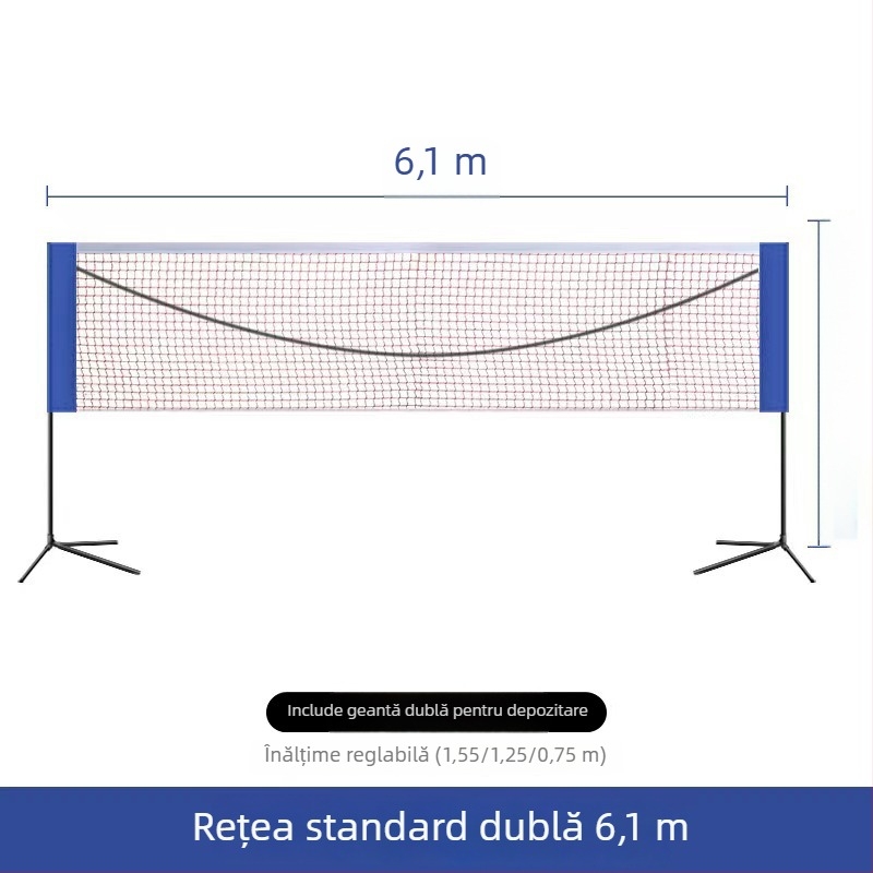 Cadru de plasare badminton, pliabil și portabil, Mingqi Sports, personalizare disponibilă, potrivit pentru tenis de masă și badminton, suportă mărci private