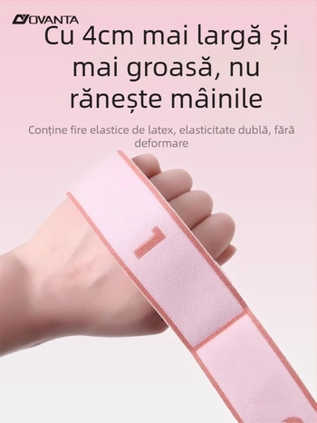 Ovanda bandă elastică pentru antrenament balet pentru copii, design cu 12 secțiuni