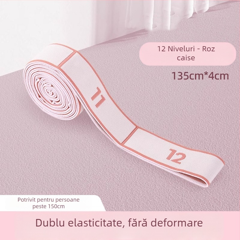 Ovanda bandă elastică pentru antrenament balet pentru copii, design cu 12 secțiuni