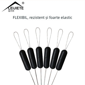 Mărgele cilindrice din cauciuc pentru pescuit, 100 de seturi, concentricitate înaltă, accesorii pentru echipament de pescuit