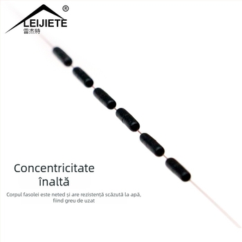 Mărgele cilindrice din cauciuc pentru pescuit, 100 de seturi, concentricitate înaltă, accesorii pentru echipament de pescuit
