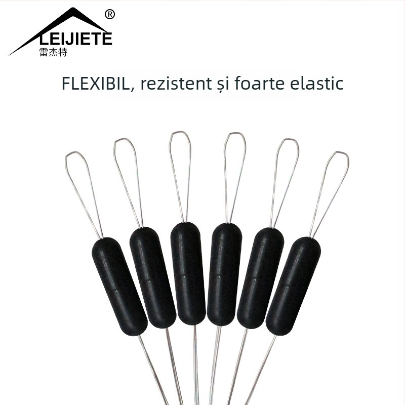 Mărgele cilindrice din cauciuc pentru pescuit, 100 de seturi, concentricitate înaltă, accesorii pentru echipament de pescuit