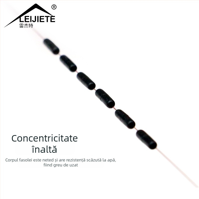 Mărgele cilindrice din cauciuc pentru pescuit, 100 de seturi, concentricitate înaltă, accesorii pentru echipament de pescuit