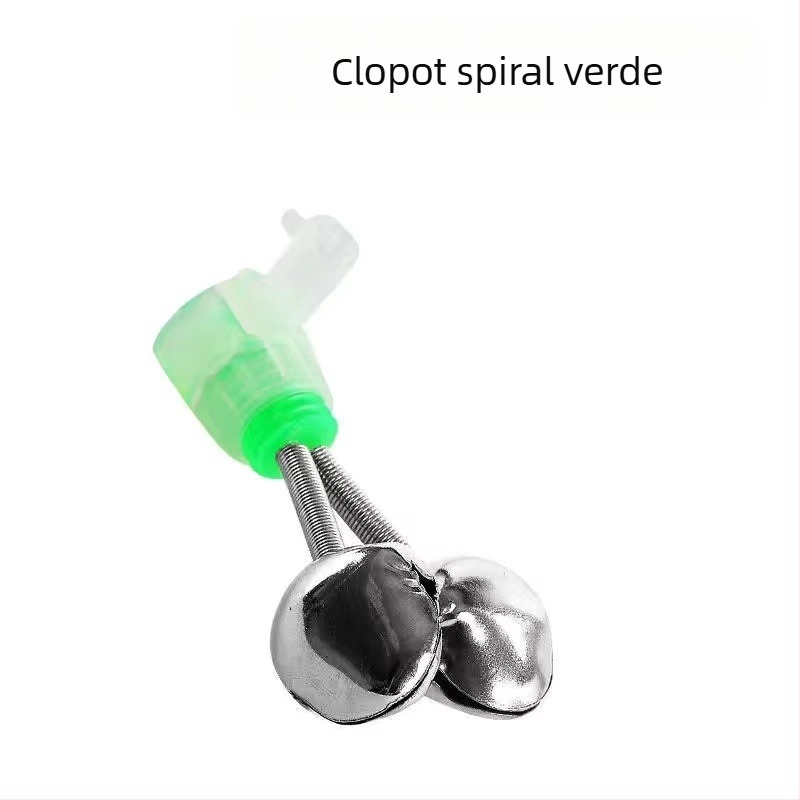 Clopot pentru undițe de pescuit marin cu lumină și alarmă anti-cădere – clopot dublu, metal, Wenxing