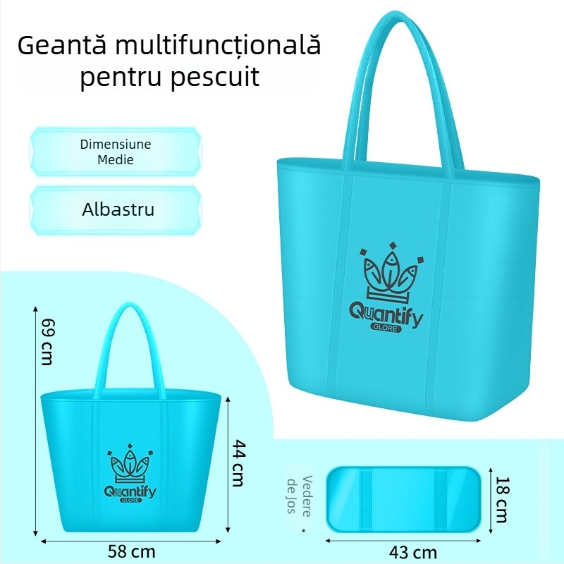Geantă de depozitare pentru echipament de pescuit — Pânză, impermeabilă, pliabilă, portabilă
