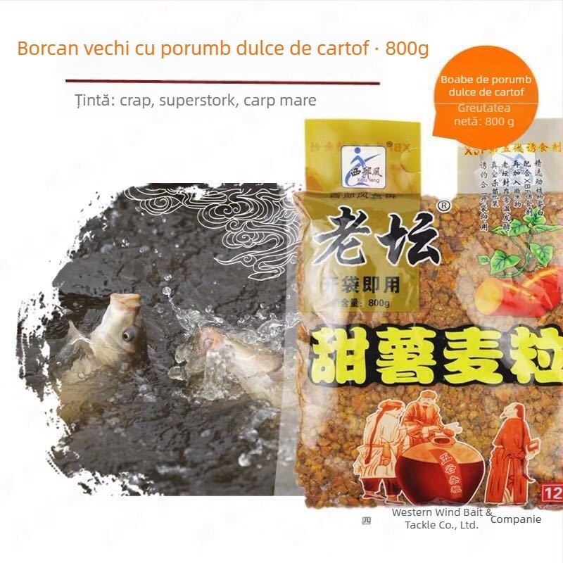 Momeală de pescuit: cartof dulce și porumb, stil occidental – 35 pungi pe pachet
