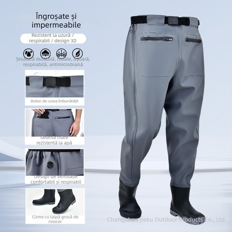 Îmbrăcăminte impermeabilă pentru pescuit, talie – ușoară, protecție UV, rezistent la vânt, durabilă, țesătură din fibre chimice pentru bărbați