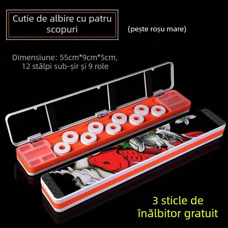 Cutie multifuncțională pentru plute – trei în unu, cu trei niveluri și capacitate mare pentru liniile de pescuit