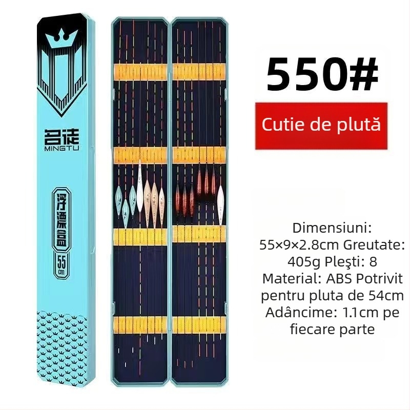 Cutie din plastic pentru pluta de pescuit – Famous man, capacitate mare, lungime extinsă