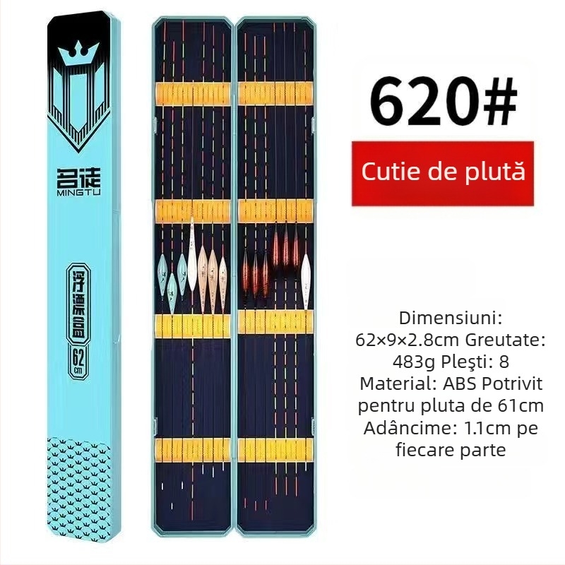 Cutie din plastic pentru pluta de pescuit – Famous man, capacitate mare, lungime extinsă