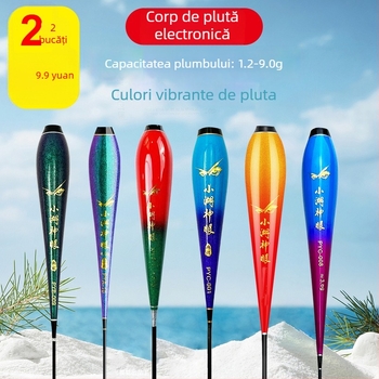 Plută electronică pentru drift vertical pentru pești mari (carp și caras), baterie 425, iluminare de noapte, flotabilitate înaltă