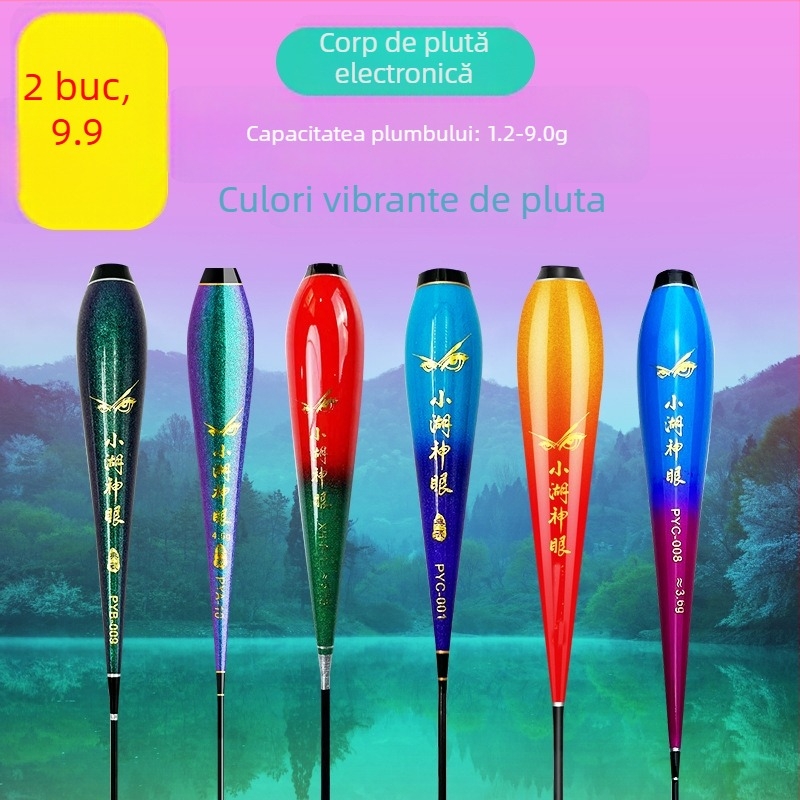 Plută electronică pentru drift vertical pentru pești mari (carp și caras), baterie 425, iluminare de noapte, flotabilitate înaltă