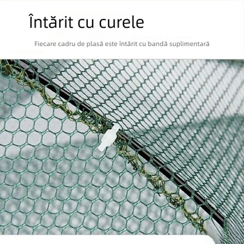 Tai Lane plasă de protecție pentru pescuit, cușcă pliabilă pentru creveți cu plasă tip umbrelă, material mătase