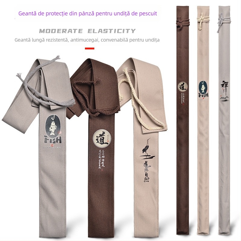 Geantă din pânză pentru undițe – husă de protecție, neelastică