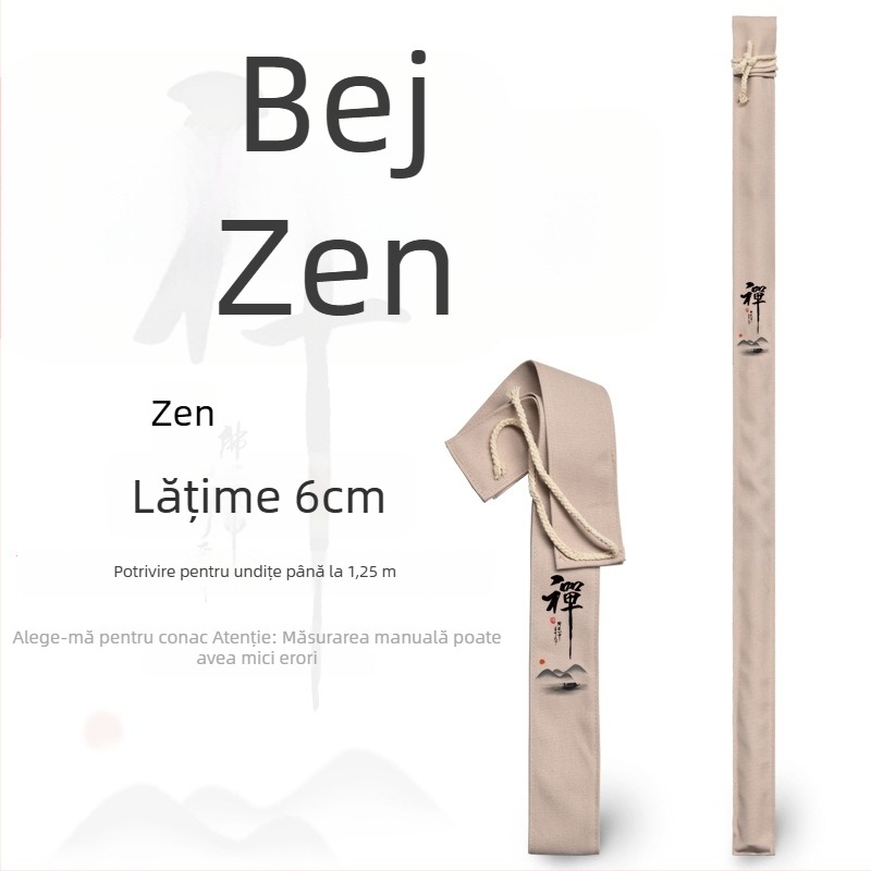 Geantă din pânză pentru undițe – husă de protecție, neelastică