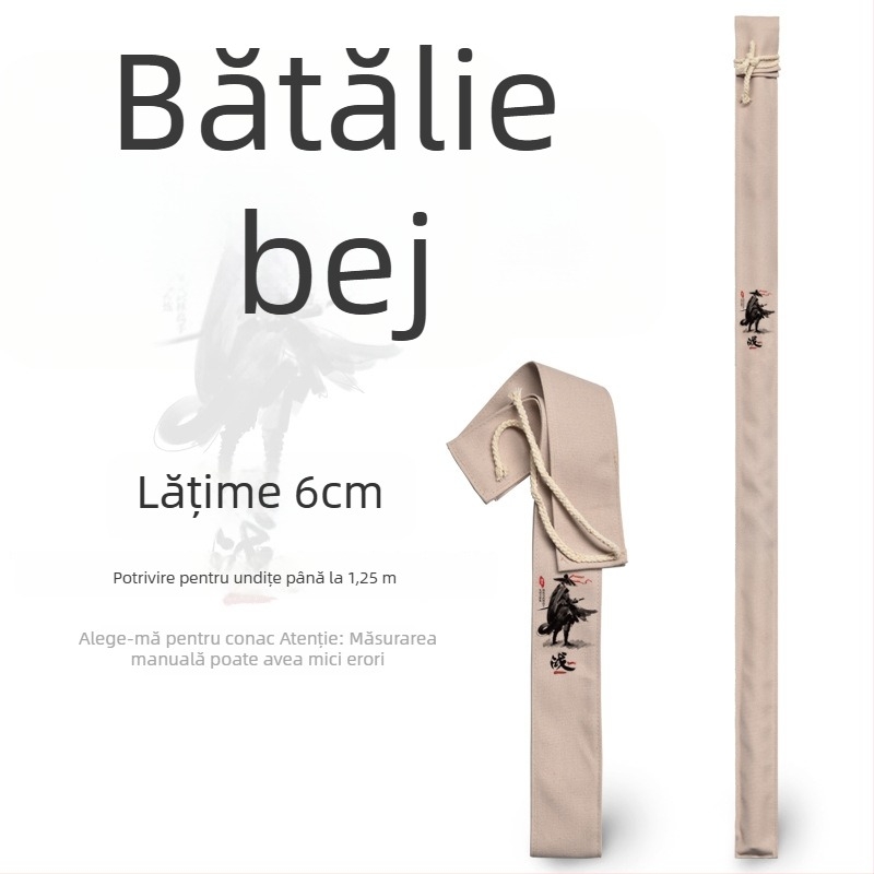 Geantă din pânză pentru undițe – husă de protecție, neelastică