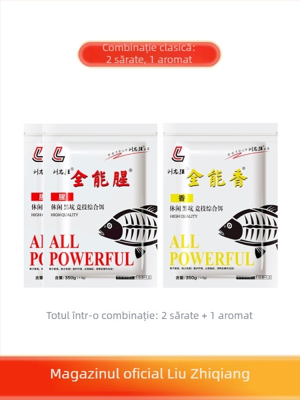 Momeli de caras – formă pulbere, pentru pescuit în rezervoare, Liu Zhiqiang