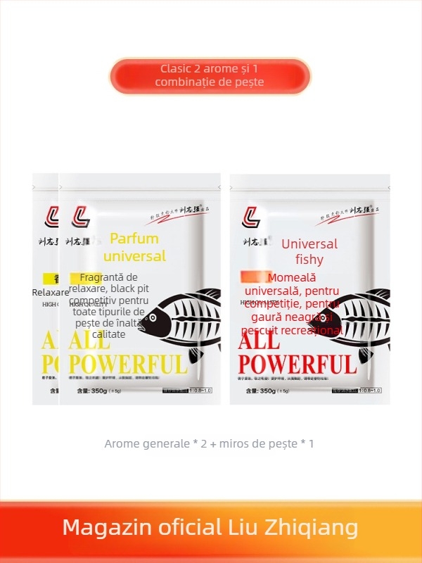 Momeli de caras – formă pulbere, pentru pescuit în rezervoare, Liu Zhiqiang