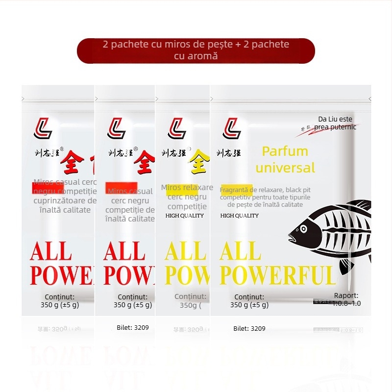 Momeli de caras – formă pulbere, pentru pescuit în rezervoare, Liu Zhiqiang