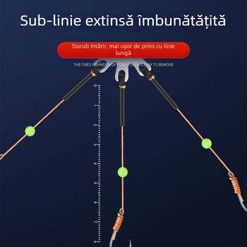 Set cârlig exploziv, cu opt dinți și clips pentru momelă – Mengda (Brand: Mengda; Fără barbs; Opt dinți; Pentru pescuit în mare, pe stânci, în râuri)