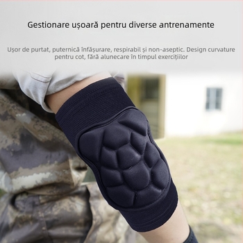 Set de protecții pentru genunchi și coate – Spandex, adulți, baschet, 150 g, cutie 100 buc