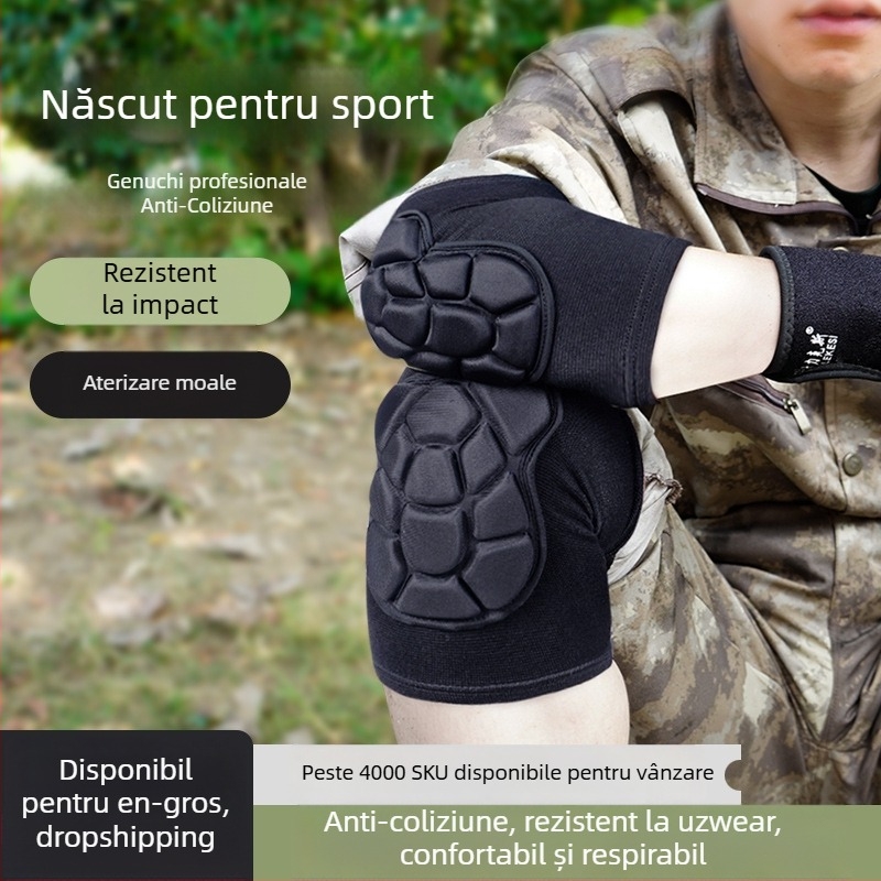 Set de protecții pentru genunchi și coate – Spandex, adulți, baschet, 150 g, cutie 100 buc