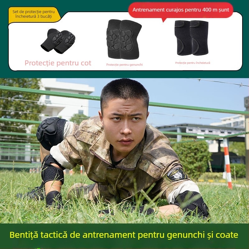 Set de protecții pentru genunchi și coate – Spandex, adulți, baschet, 150 g, cutie 100 buc