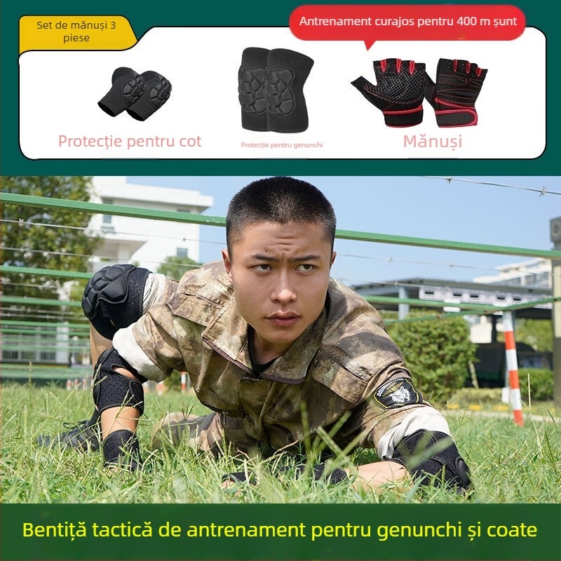 Set de protecții pentru genunchi și coate – Spandex, adulți, baschet, 150 g, cutie 100 buc