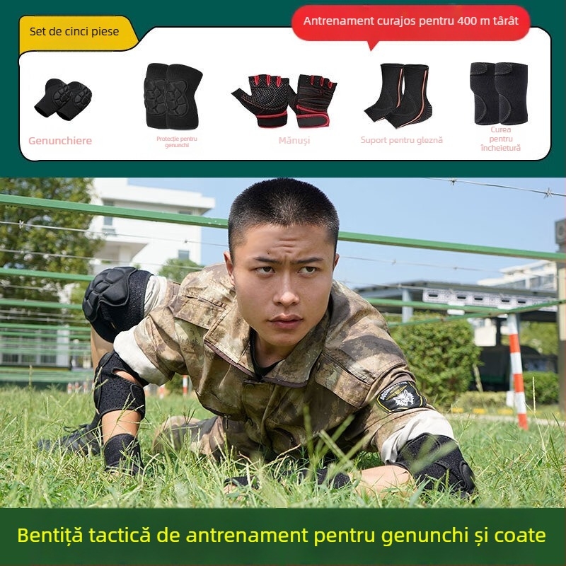 Set de protecții pentru genunchi și coate – Spandex, adulți, baschet, 150 g, cutie 100 buc