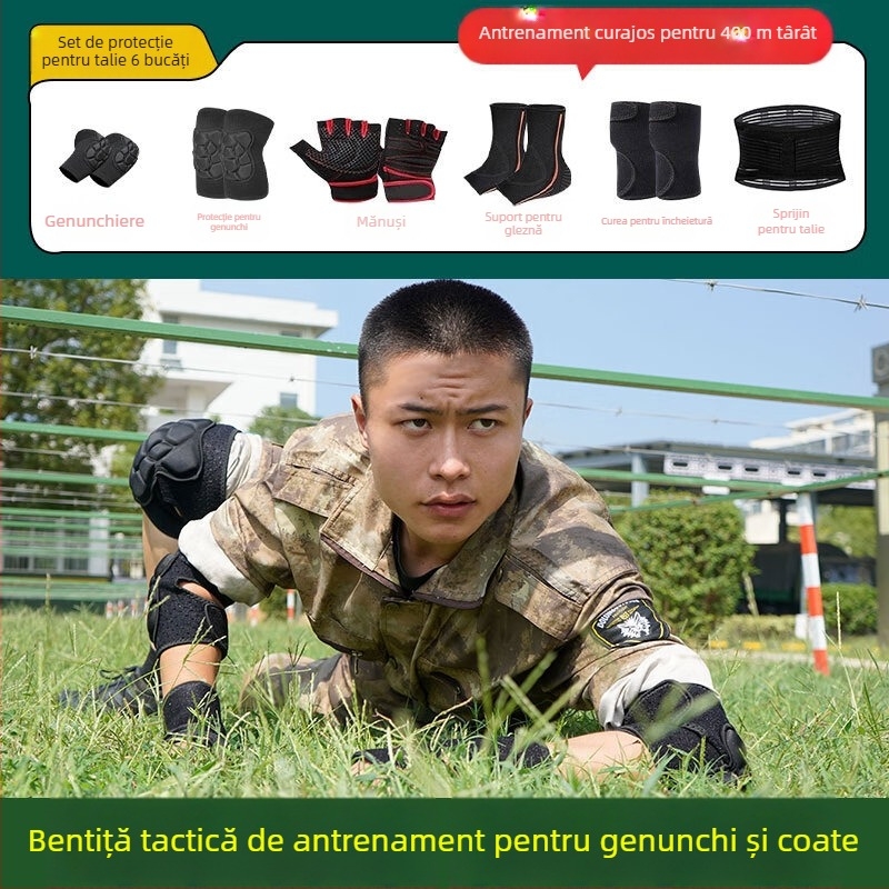 Set de protecții pentru genunchi și coate – Spandex, adulți, baschet, 150 g, cutie 100 buc