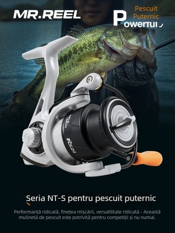 MR.REEL mulinetă de spinning pentru pescuit cu aruncări la distanță și braț metalic rocker