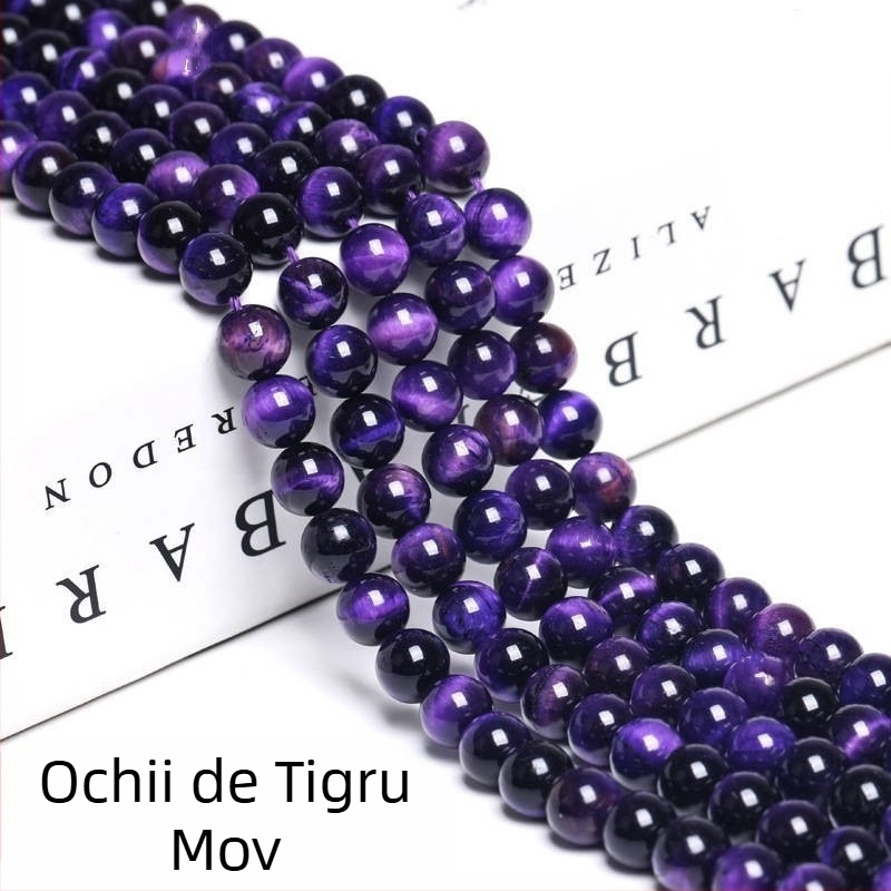 Mărgele libere din piatră ochi de tigru naturală, pentru bijuterii, motiv etnic totem