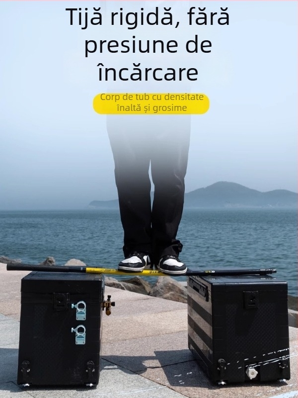 Set de undițe cu plasă din carbon cu tijă telescopică și cap de plasă – set complet, plasă cu ochi fini