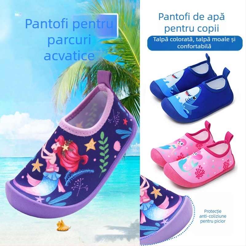 Încălțăminte pentru apă Cituo pentru copii, pentru parc acvatic – unisex, talpă jeleu, antiderapant, vară, rafting și drumeții pe poteci de râu