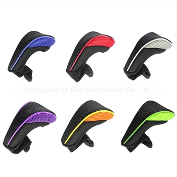 Husă pentru capul de golf cu design de gât lung din plasă, poliester, logo imprimat, personalizare disponibilă