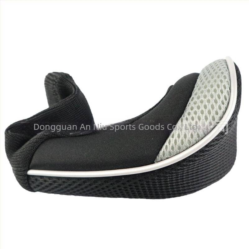 Husă pentru capul de golf cu design de gât lung din plasă, poliester, logo imprimat, personalizare disponibilă
