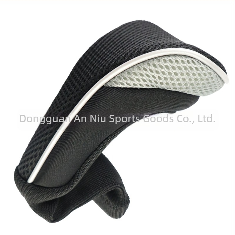 Husă pentru capul de golf cu design de gât lung din plasă, poliester, logo imprimat, personalizare disponibilă