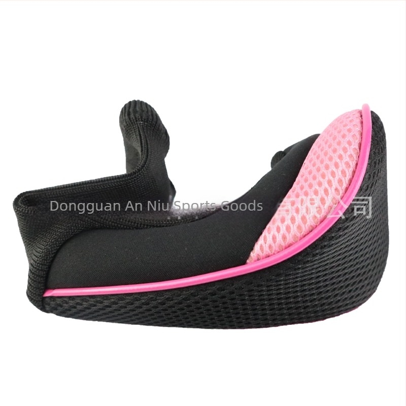 Husă pentru capul de golf cu design de gât lung din plasă, poliester, logo imprimat, personalizare disponibilă